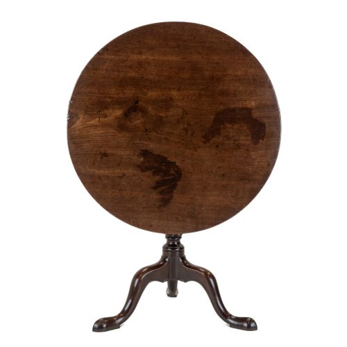 GEORGE IIIII PERIOD MAHOGANY BIRDCAGE TRIPOD SUPPER WINE TABLE C1760 GEORGIAN 3RD QUARTER 18TH CENTURY - ADDITIONAL PHOTO 1
