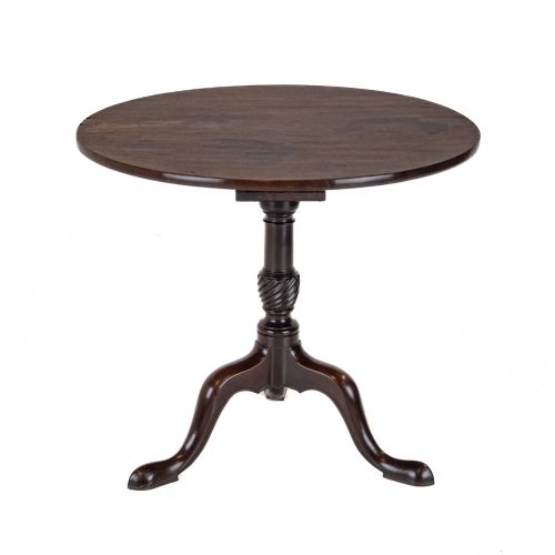 GEORGE IIIII PERIOD MAHOGANY BIRDCAGE TRIPOD SUPPER WINE TABLE C1760 GEORGIAN 3RD QUARTER 18TH CENTURY - ADDITIONAL PHOTO 3