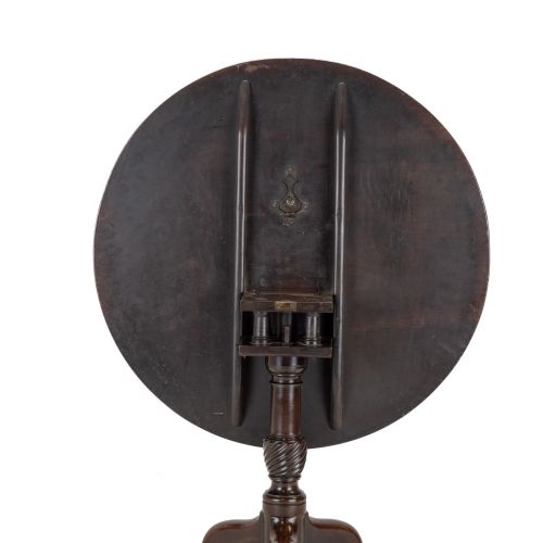 GEORGE IIIII PERIOD MAHOGANY BIRDCAGE TRIPOD SUPPER WINE TABLE C1760 GEORGIAN 3RD QUARTER 18TH CENTURY - ADDITIONAL PHOTO 5