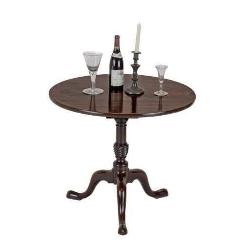 GEORGE IIIII PERIOD MAHOGANY BIRDCAGE TRIPOD SUPPER WINE TABLE C1760 GEORGIAN 3RD QUARTER 18TH CENTURY - ADDITIONAL PHOTO 9