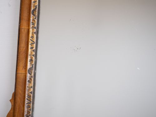 18TH CENTURY CHIPPENDALEPERIOD SYCAMORE ROCOCO SMALL FRETWORK MIRROR WITH GILT SLIP CIRCA 17601780 GEORGIAN GEORGE III - ADDITIONAL PHOTO 8
