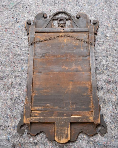 18TH CENTURY CHIPPENDALEPERIOD SYCAMORE ROCOCO SMALL FRETWORK MIRROR WITH GILT SLIP CIRCA 17601780 GEORGIAN GEORGE III - ADDITIONAL PHOTO 11