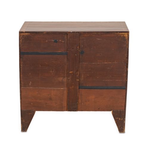 LATE GEORGE III REGENCY INLAID MAHOGANY CADDY TOP CHEST OF DRAWERS C18001820 - ADDITIONAL PHOTO 9