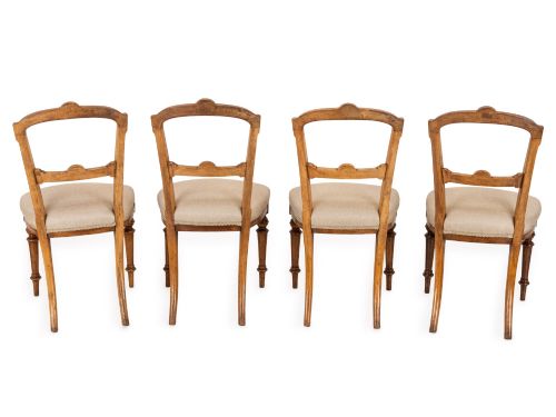 SET OF FOUR ENGLISH SATIN BIRCH DINING CHAIRS REGENCY WILLIAM IV PERIOD C18201835 - ADDITIONAL PHOTO 10