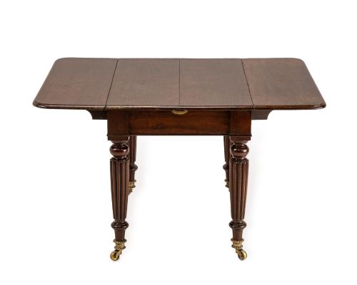 GEORGIAN METAMORPHIC MAHOGANY EXTENDING DINING TABLE C1800 EXPANDS TO OVER 8FT SEATS 8 - ADDITIONAL PHOTO 6