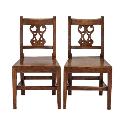 PAIR OF EARLY 19TH CENTURY ENGLISH ELM COUNTRY CHAIRS CIRCA 18001820 GEORGIAN GEORGE III