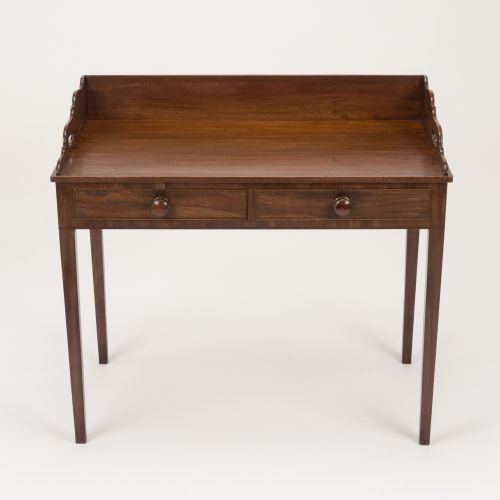 EARLY 19TH CENTURY MAHOGANY TRAYTOP WRITING TABLE DESK C18001820 - ADDITIONAL PHOTO 2