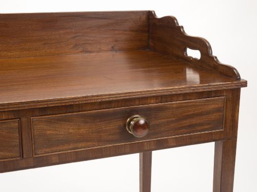 EARLY 19TH CENTURY MAHOGANY TRAYTOP WRITING TABLE DESK C18001820 - ADDITIONAL PHOTO 3