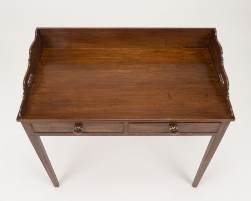 EARLY 19TH CENTURY MAHOGANY TRAYTOP WRITING TABLE DESK C18001820 - ADDITIONAL PHOTO 4