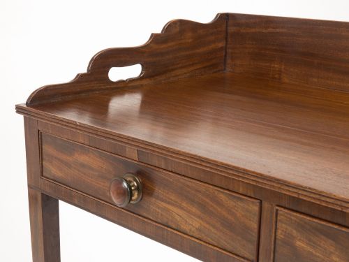EARLY 19TH CENTURY MAHOGANY TRAYTOP WRITING TABLE DESK C18001820 - ADDITIONAL PHOTO 5