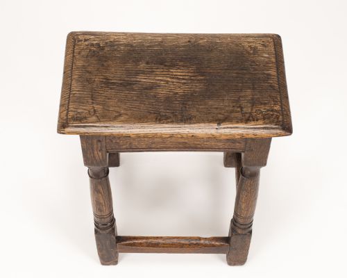 ORIGINAL LATE 17TH EARLY 18TH CENTURY ENGLISH OAK JOINT STOOL C16801720 - ADDITIONAL PHOTO 6