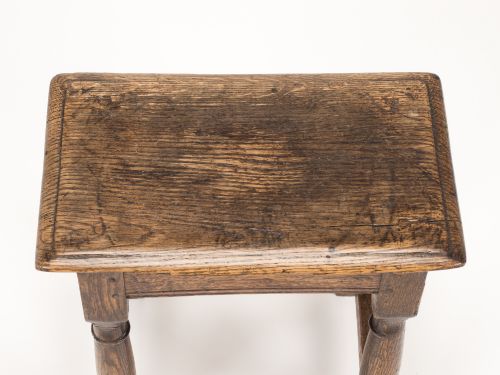 ORIGINAL LATE 17TH EARLY 18TH CENTURY ENGLISH OAK JOINT STOOL C16801720 - ADDITIONAL PHOTO 8