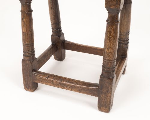 ORIGINAL LATE 17TH EARLY 18TH CENTURY ENGLISH OAK JOINT STOOL C16801720 - ADDITIONAL PHOTO 11