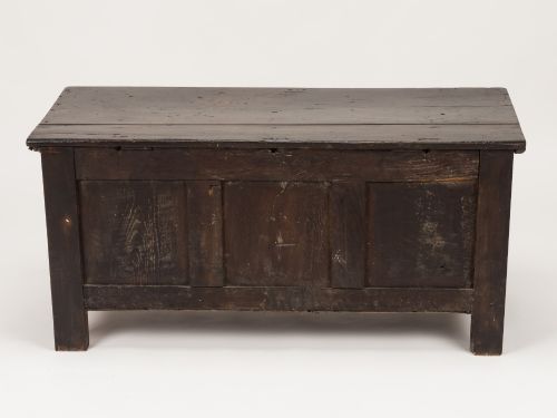 EARLY 18TH CENTURY ENGLISH OAK THREEPANEL COFFER C17201740 - ADDITIONAL PHOTO 10