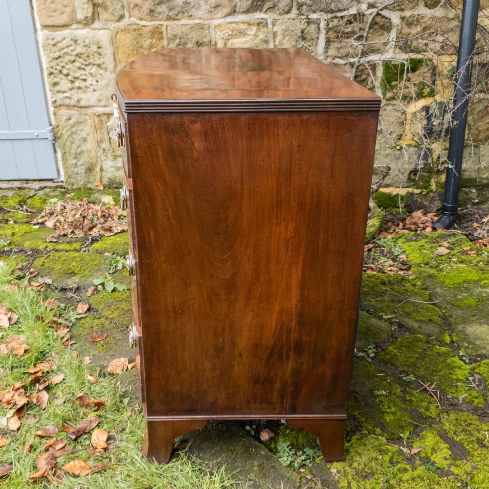 Georgian Mahogany Bow Front Chest of Drawers C1800 (George III) View XI