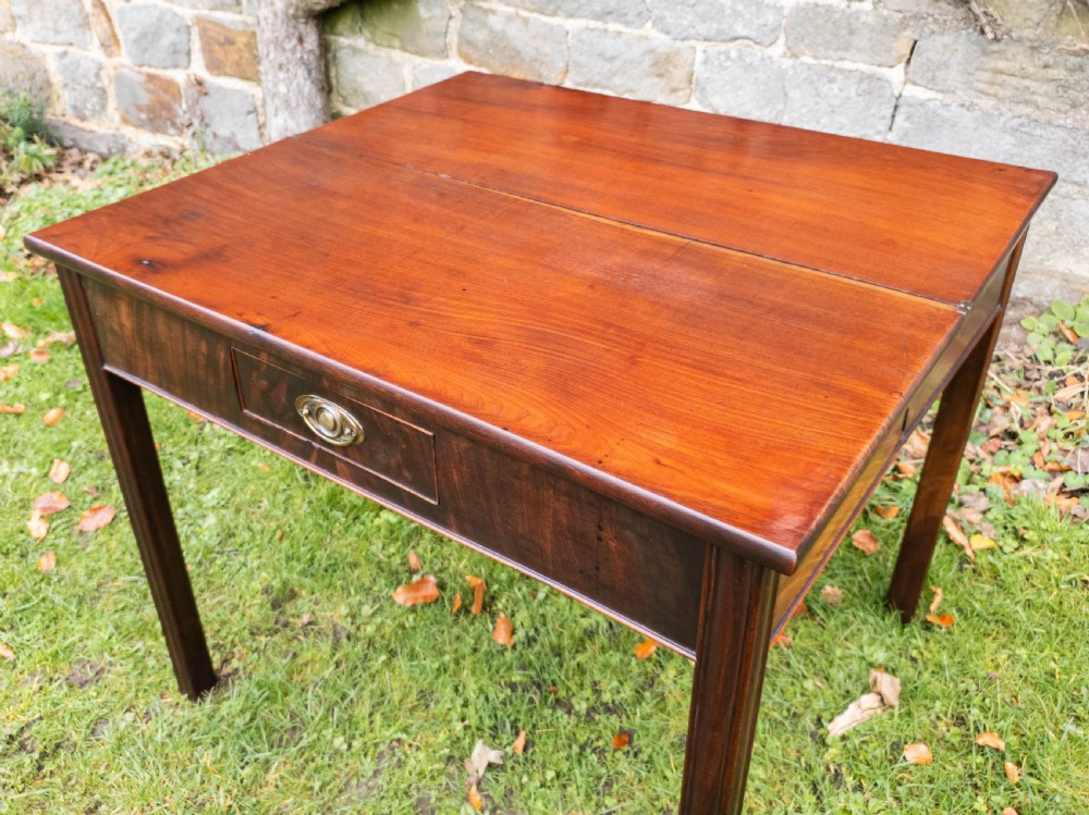 George III Mahogany Console / Foldover Tea Table C1760 View XIII