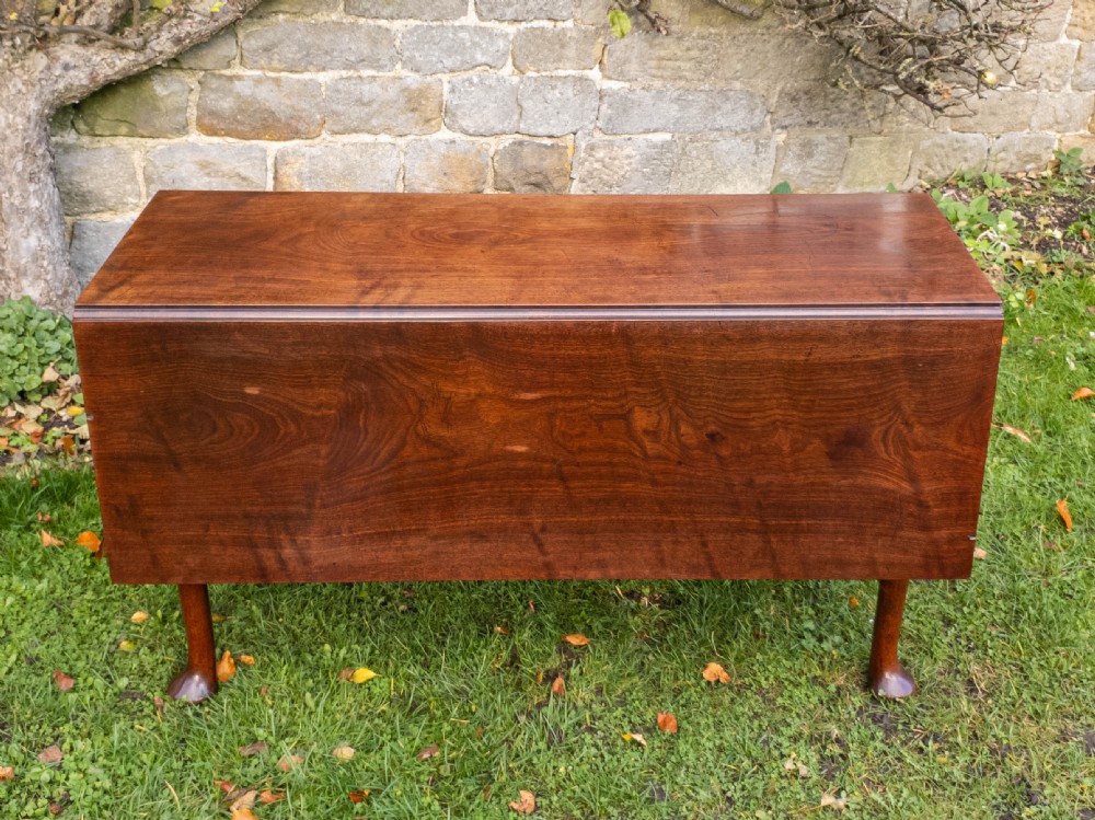 George II Mahogany Pad Foot Drop Leaf Dining Table C1750 (Georgian) View XI