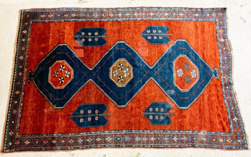 Caucasian Oriental Handwoven Carpet 9' x 6'5