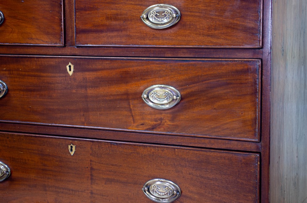 Regency Caddy Top Mahogany Inlaid Chest of Drawers View VI