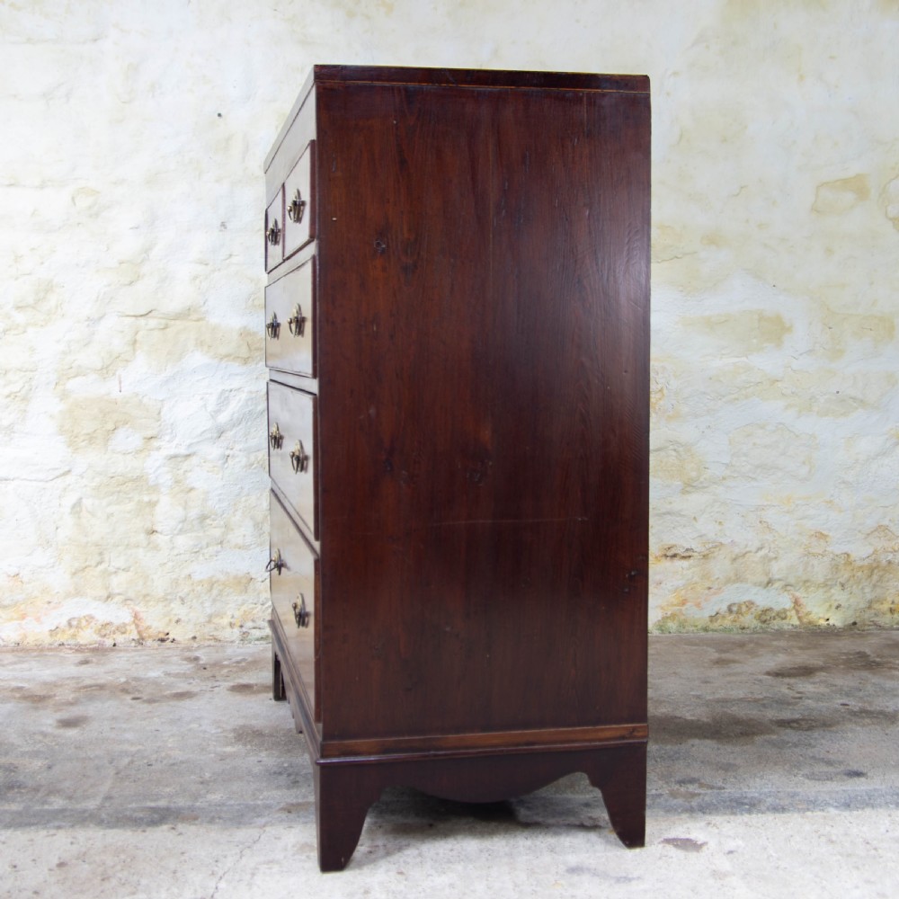 Regency Caddy Top Mahogany Inlaid Chest of Drawers View IX