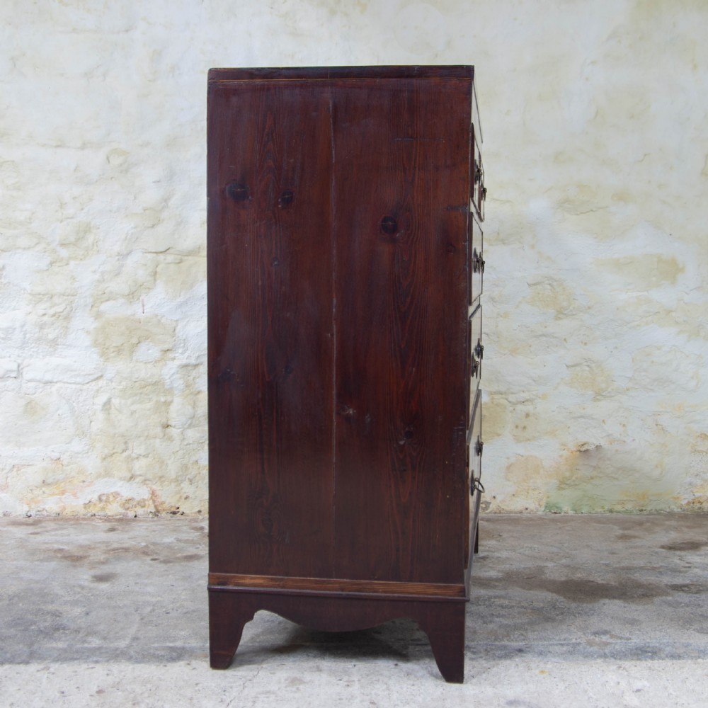 Regency Caddy Top Mahogany Inlaid Chest of Drawers View X