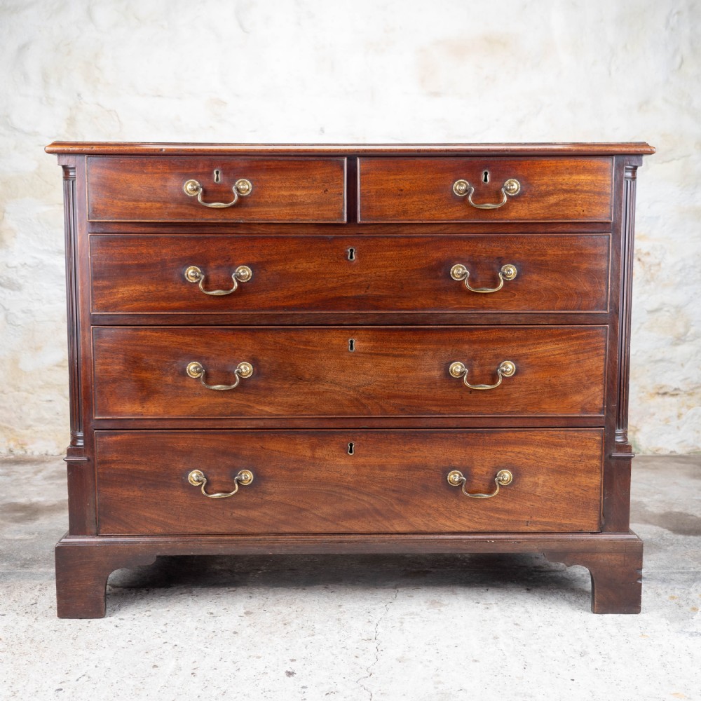 Georgian Mahogany Inlaid & Crossbanded Chest of Drawers (George III)