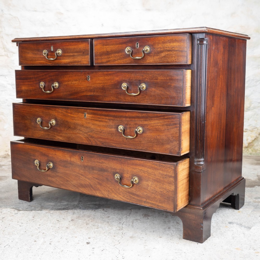 Georgian Mahogany Inlaid & Crossbanded Chest of Drawers (George III) View III