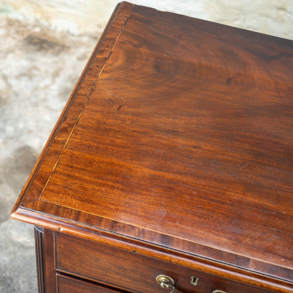 Georgian Mahogany Inlaid & Crossbanded Chest of Drawers (George III) View VII