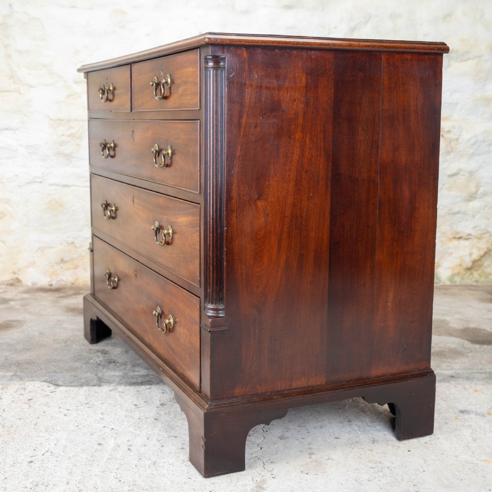Georgian Mahogany Inlaid & Crossbanded Chest of Drawers (George III) View VIII