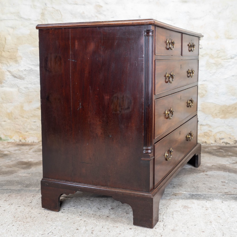 Georgian Mahogany Inlaid & Crossbanded Chest of Drawers (George III) View IX