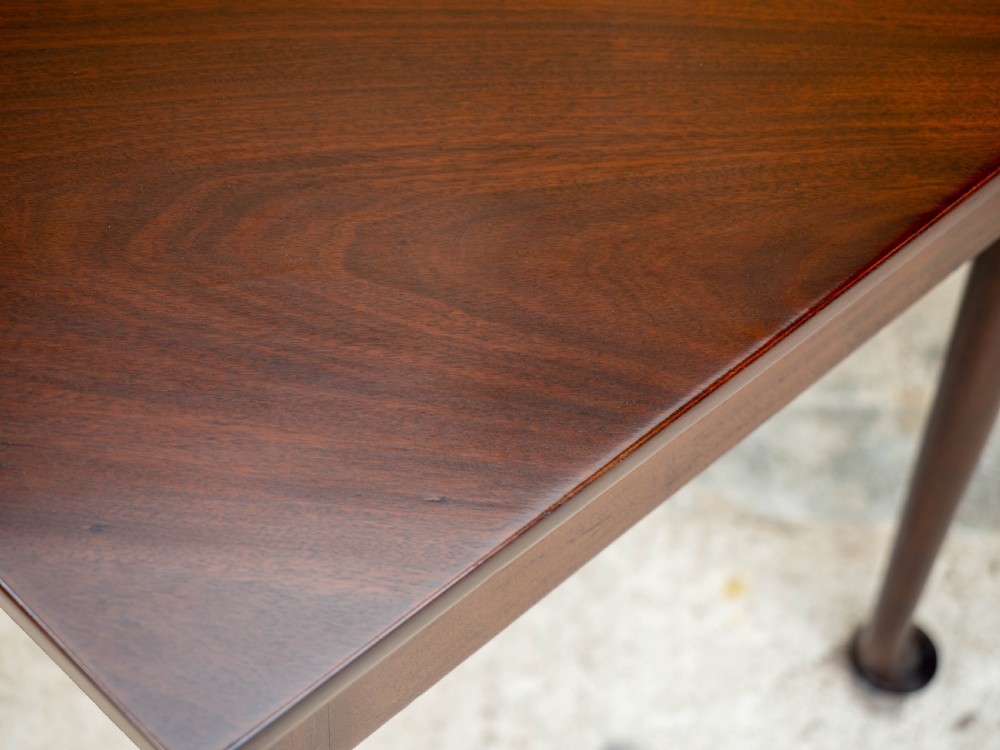 George II Pad Foot Mahogany Triangular Corner Drop-Leaf Tea Table View XII