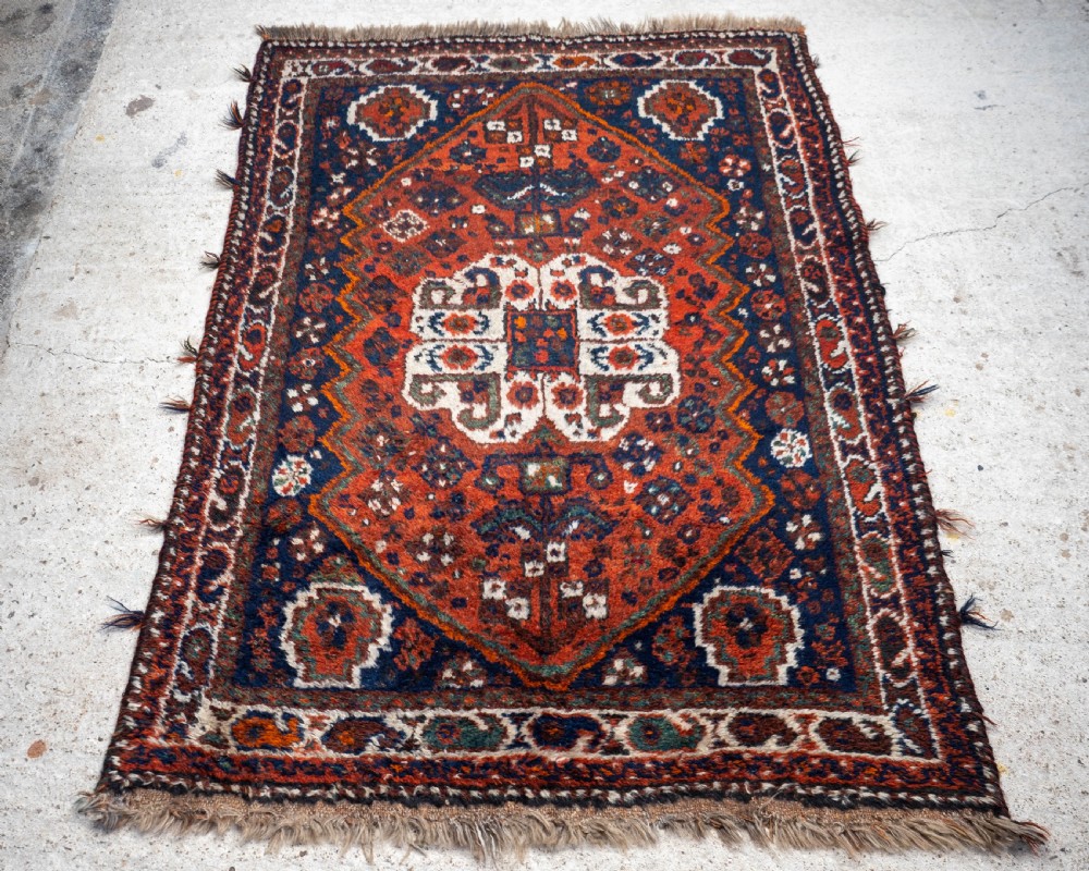 Persian Afshar Khamseh Tribal Rug 5'5