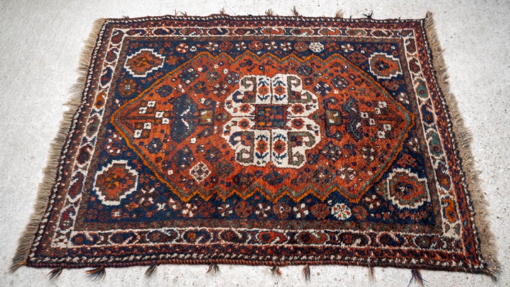 Persian Afshar Khamseh Tribal Rug 5'5