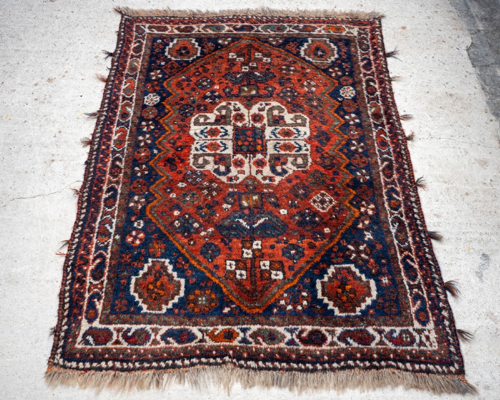 Persian Afshar Khamseh Tribal Rug 5'5
