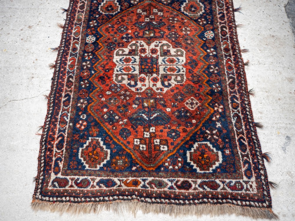 Persian Afshar Khamseh Tribal Rug 5'5