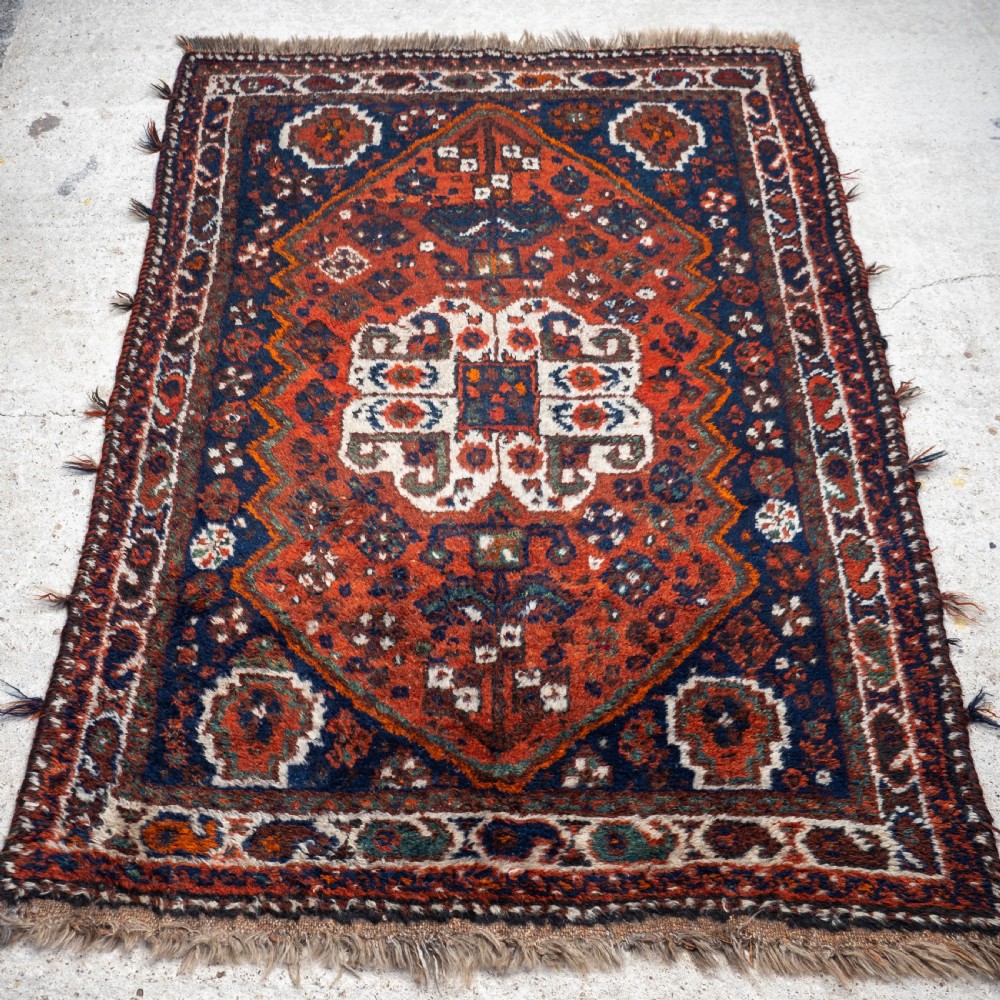 Persian Afshar Khamseh Tribal Rug 5'5