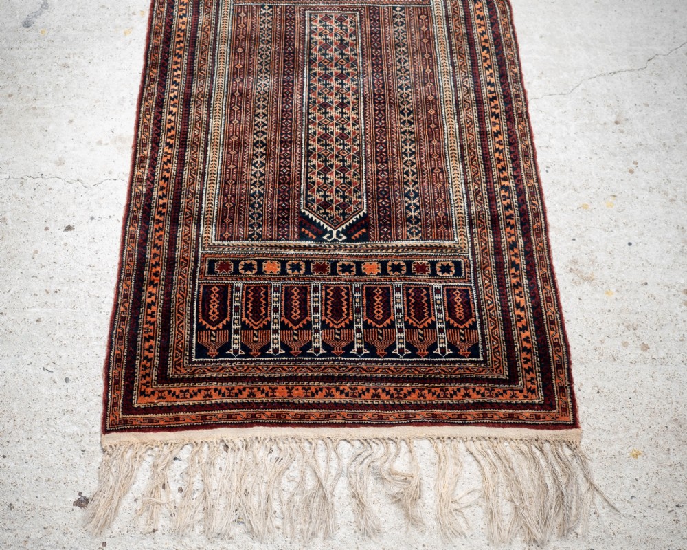 Afghan Baluch Prayer Rug 5'10