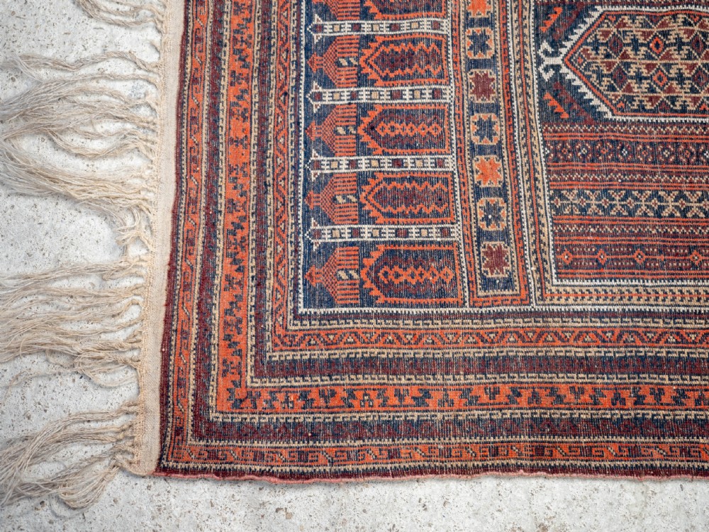 Afghan Baluch Prayer Rug 5'10