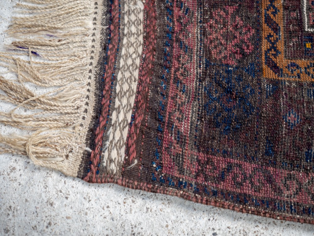 Afghan Baluch Prayer Rug C1900 5'6.5