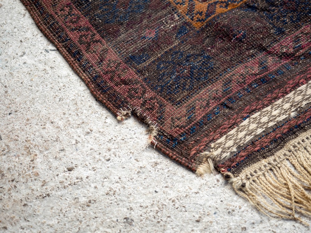 Afghan Baluch Prayer Rug C1900 5'6.5