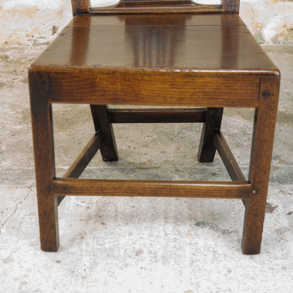 Georgian Hepplewhite Elm Country Dining Chair C1750 View IV