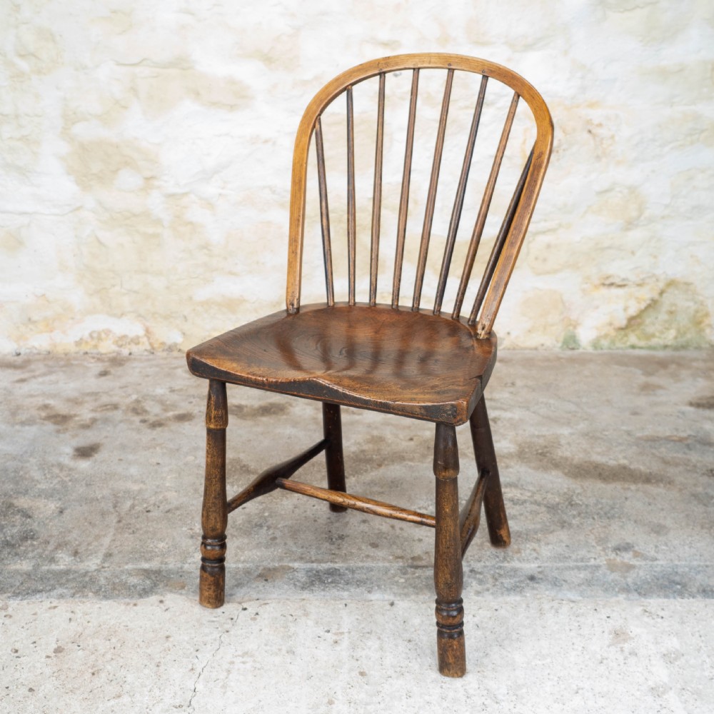 Early C19th Elm & Ash Country Windsor Chair (Georgian)