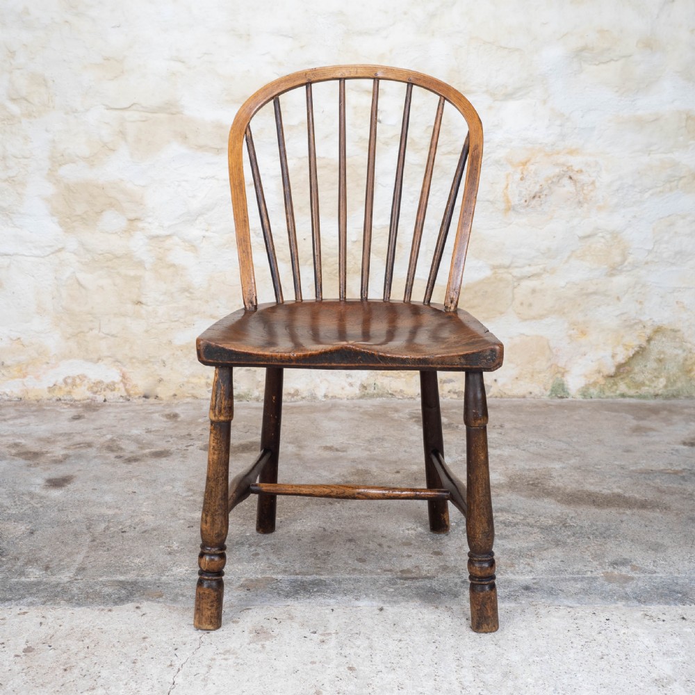 Early C19th Elm & Ash Country Windsor Chair (Georgian) View II