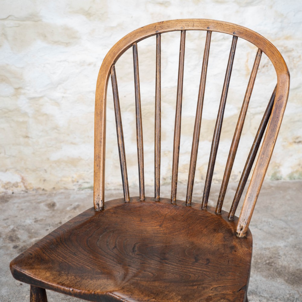 Early C19th Elm & Ash Country Windsor Chair (Georgian) View IV