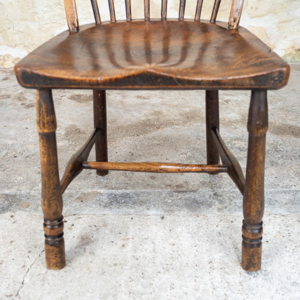 Early C19th Elm & Ash Country Windsor Chair (Georgian) View V