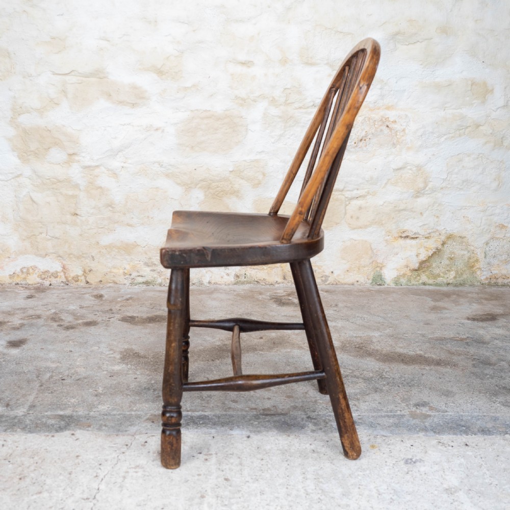 Early C19th Elm & Ash Country Windsor Chair (Georgian) View VIII