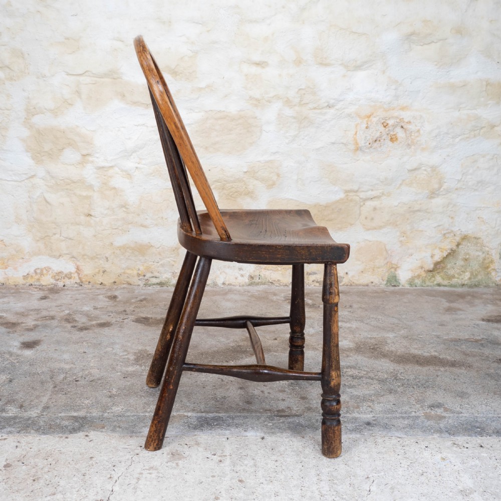 Early C19th Elm & Ash Country Windsor Chair (Georgian) View IX