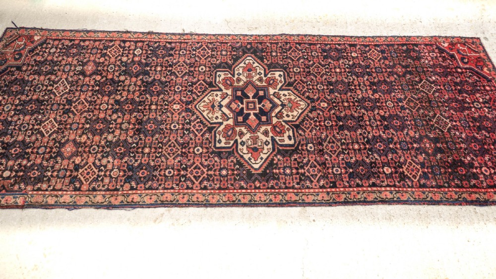 Persian Heriz Handwoven Oriental Runner 10'6