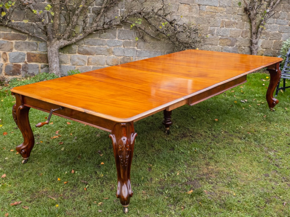 Victorian 10ft Mahogany Extending Dining Table View IV