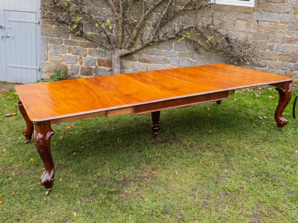 Victorian 10ft Mahogany Extending Dining Table View VI